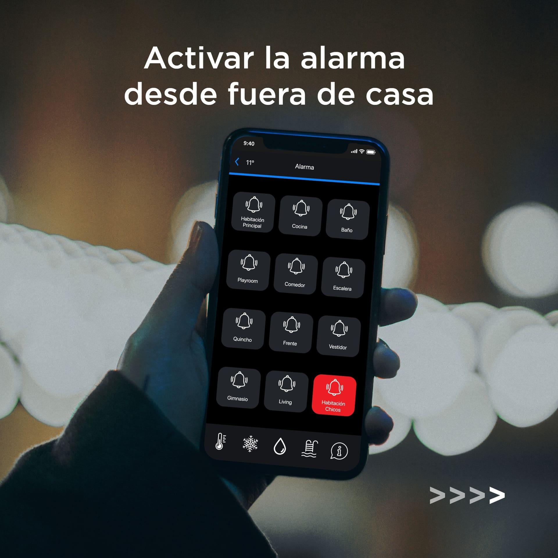 Control remoto sistema de seguridad